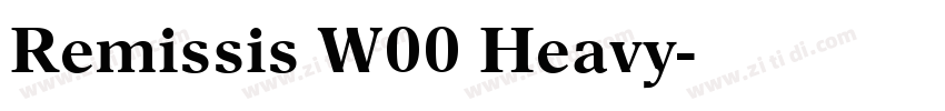 Remissis W00 Heavy字体转换